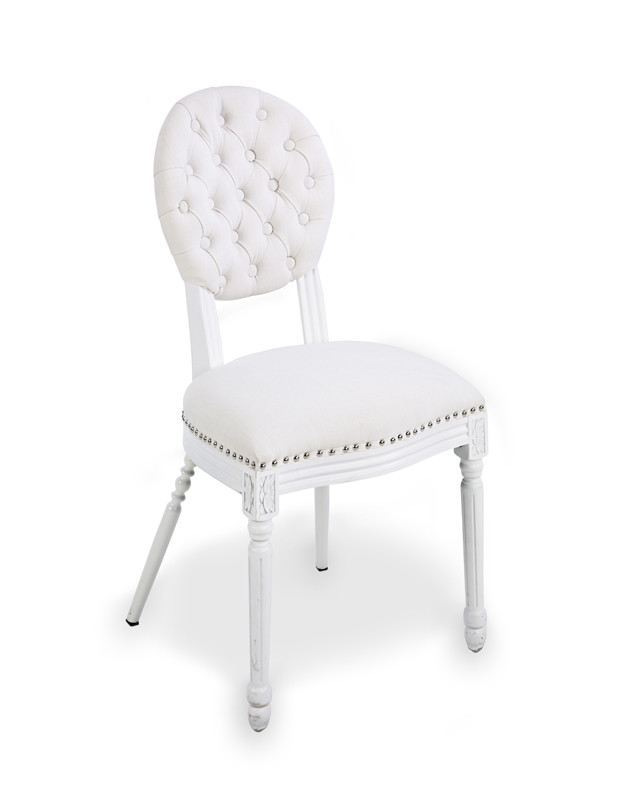 Dubai Banquet event wedding white linen fabric oak wood chair for event party dining chair