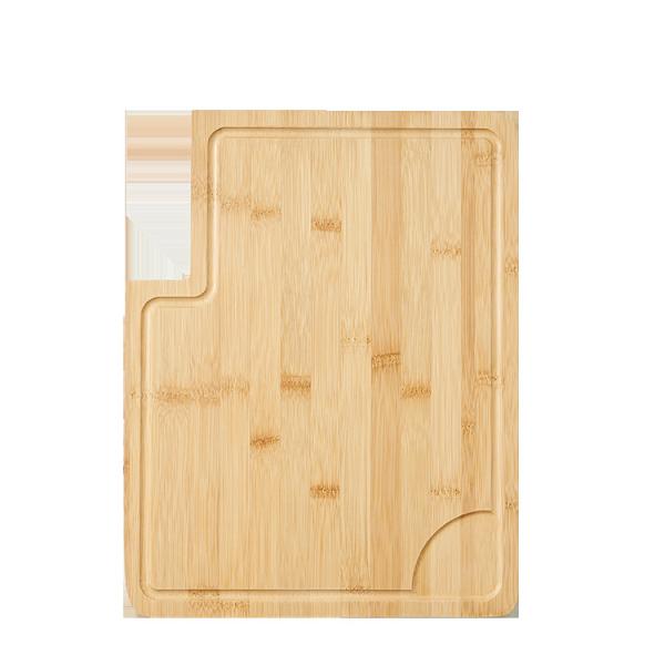 Extra Large Organic Bamboo Butcher Block Cutting Board With Knife Holder And