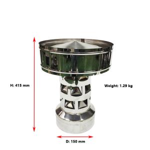 Wholesale Spigot Lock 6&quot; Tower Shape Chimney Flue Rain Caps Corrosion Resistant from china suppliers