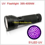 AA Dry Cell/Battery Powered Aluminum Alloy 51 Ultraviolet UV Blacklight Led