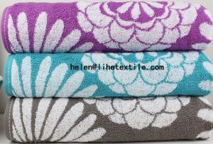 Wholesale 100% cotton jacquard bath towel , yarn dyed , towel set from china suppliers