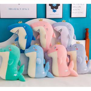 Wholesale Colorful Dolphin Stuffed Animal Cotton Material 45 - 65CM 500 - 1100G from china suppliers