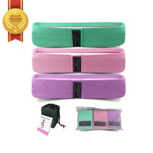 Wholesale 2mm Thick 3.1in Cloth Resistance Bands Set Washable Individual Leg Booty Bands from china suppliers