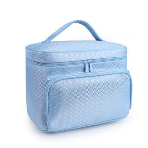 Wholesale Women Handle Multi Functional Cylinder Bucket Makeup Bag from china suppliers