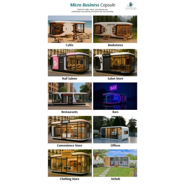 PX7-PX5 Series Modular Capsule Prefabricated Outdoor Office Pod Mobile Container Cabin House