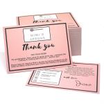 350gsm Ivory Board Paper Card Custom Gift Card Printing For Thank You Card