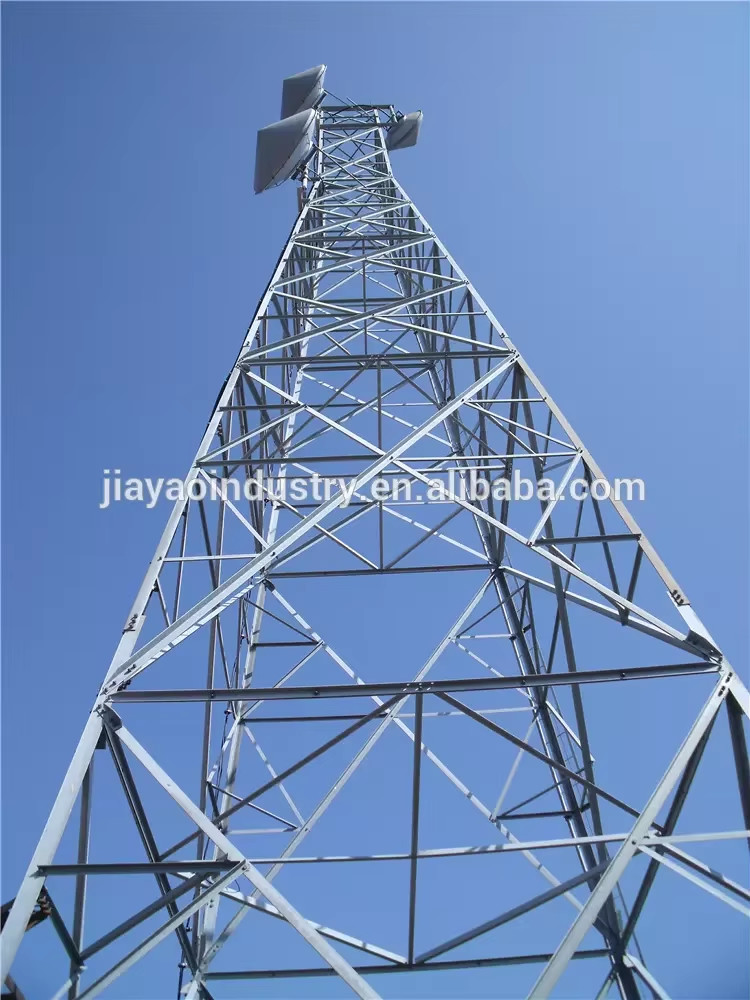 Mobile Wifi Network 4G 5G Gsm Radio Signal 4 Leg Angle Steel Telecom Tower Telecommunication