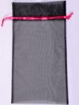 SGS Large Organza Gift Bags , Eco Drawstring Organza Pouch Offset Print