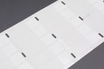 13*36-13mm 1.5mil White Matte Translucent Water Resistant Vinyl Cable Label
