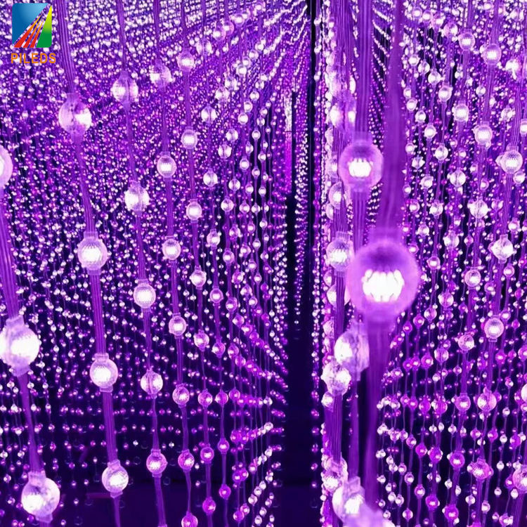 360 Degree Smart Remote Control RGB LED Pixel Ball 12V 25mm Aluminum Body White Emitting 50mm