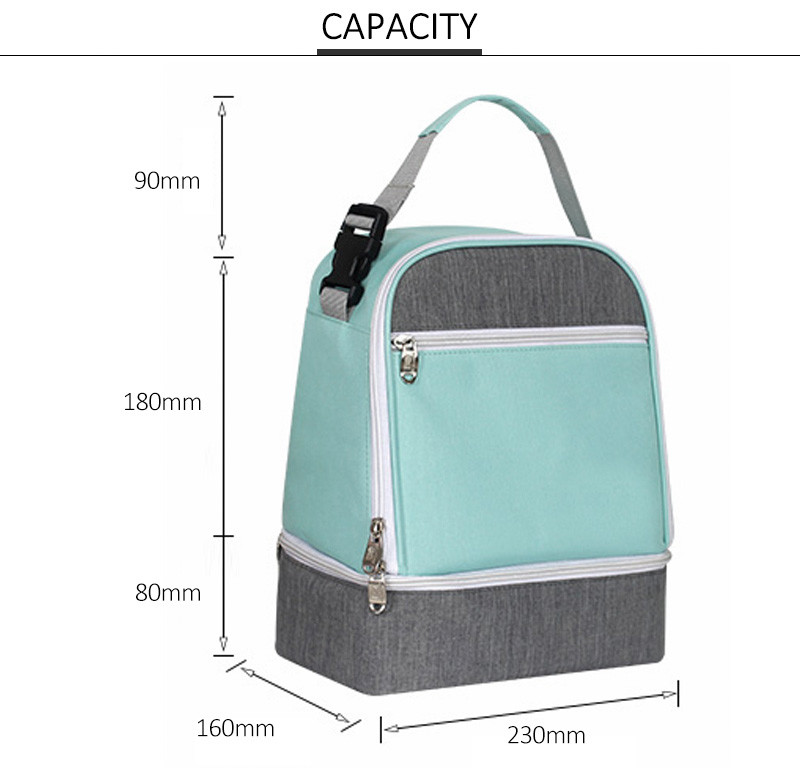 Folding Nylon Thermal Insulated Meal Storage Bag