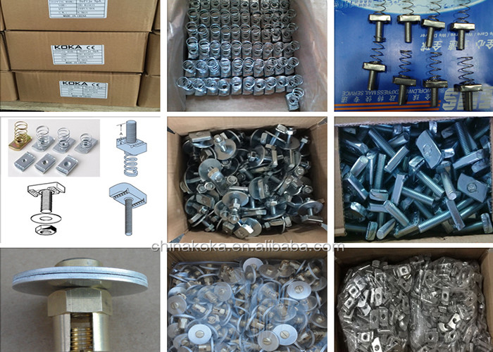 304 316 Stainless Steel m8 m10 m12 Unistrut Spring Nuts