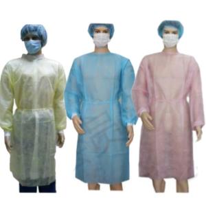 Wholesale PPE CE Certified OZONE Disinfecting Type Disposable Sterile 45gsm Nonwoven Isolation Gown from china suppliers