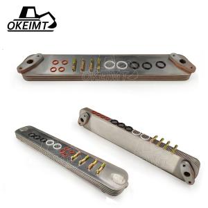 Wholesale HIT 6D22 6D24Excavator 5P Engine Oil Cooler Core Oil Cooler ME054110 from china suppliers