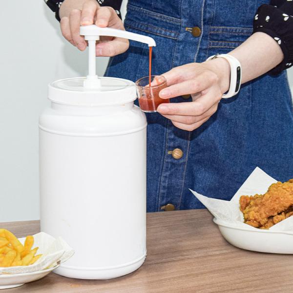Customized Empty Narrow Head Syrup Pump Dispenser 3000ml Food Grade Container