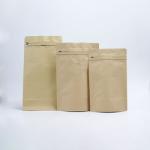 Eco Friendly Flat Bottom Bag 3.5 Recyclable Tea Paper Sealed Ziplockk Bags For