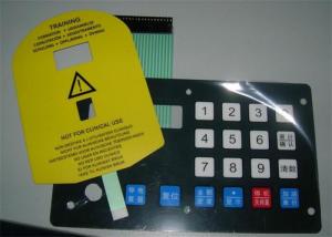 Wholesale 3M Adhesive Waterproof Membrane Switch Push Button Panel , Corrosion Resistance from china suppliers