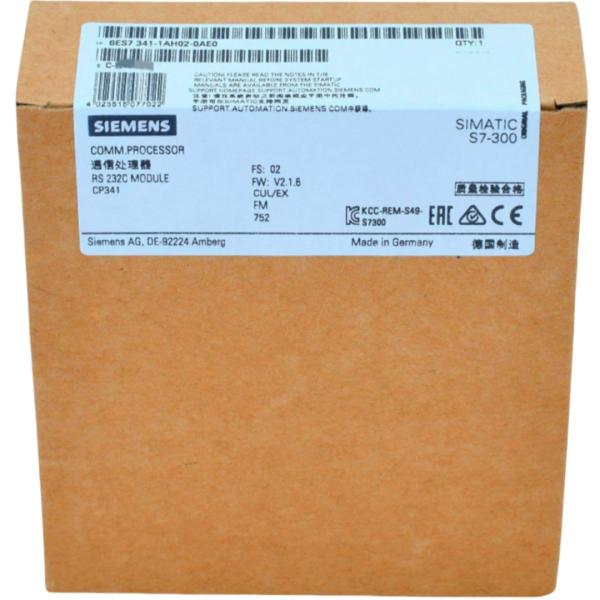 SIEMENS 6ES7341-1AH02-0AE0 SIMATIC S7-300, CP 341 COMMUNICATIONS PROCESSOR WITH