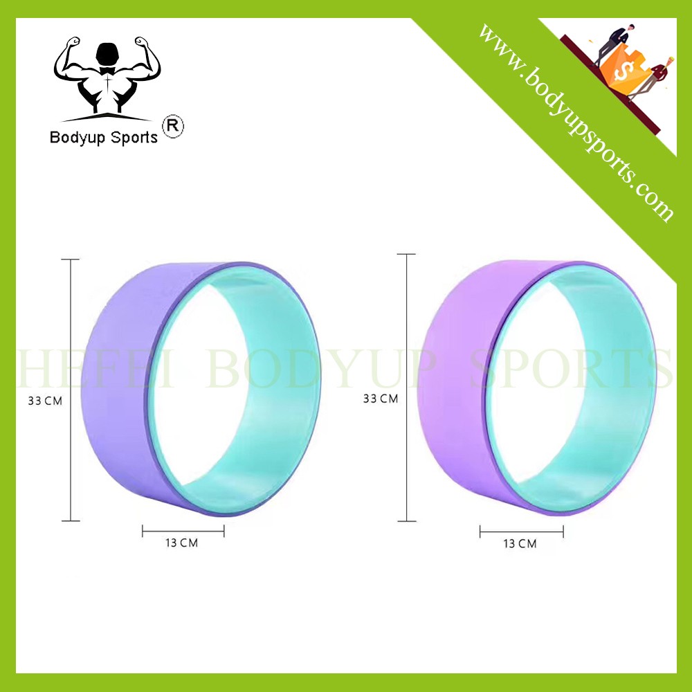1.35kg Dharma Yoga Wheel For Beginners , Gym Yoga Equipment High Density TPE Foam