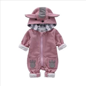 Wholesale Funky Cute Newborn Baby Clothes Animals Pattern Winter Rompers For Baby Girl from china suppliers