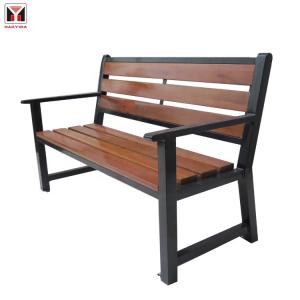 Wholesale L1500 W500 H750mm 3 Seater Cast Iron And Wood Garden Bench from china suppliers