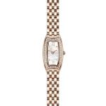 Barrel Shaped Waterproof All Stainless Steel Watch 32mm Women'S Quartz