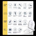 Smart Electric Toilet Bidet Seat Soft Close V/U Shaped Waterproof