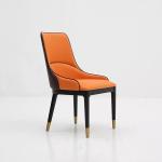 Customer Waiting Area PU Dining Chair Sturdy Frame Wear Resistance