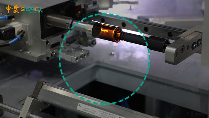 Full Servo 3-color Silk Screen Printing Machine With Vision Camera Orientation For Round Bottle SF-MP310
