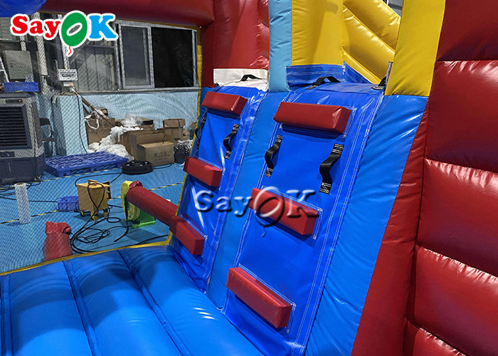 Cartoon Mouse Theme Inflatable Bounce House Water Slide 4.6x4.3x 3.1m