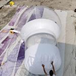 Outdoor Large Single Tunnel Clear Inflatable Dome Tent Transparent Dome House