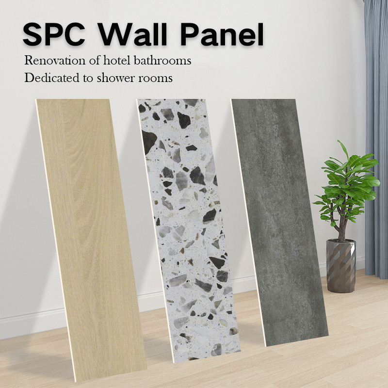 Moisture-Resistant Bathroom SPC Wall Panels Marble Modern Stone Crystal Panels