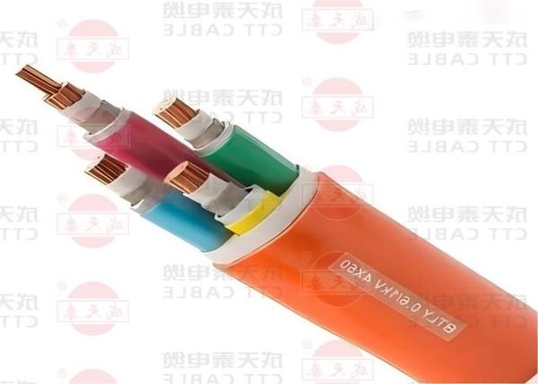 Flame Retardant Cable 0.6/1kV IEC 601034 Fire Resistant Insulation Orange Sheath