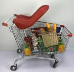 240L European Supermarket Style Metal Shopping Trolley With Large Capacity