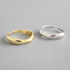 Wholesale Lanciashow Unique 925 Solid Silver Jewelry Irregular Open Ring For Women Geometric Shape from china suppliers