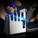 3 Slot Multifunctional Stainless Steel Knife Sharpener CPSIA Household Kitchen