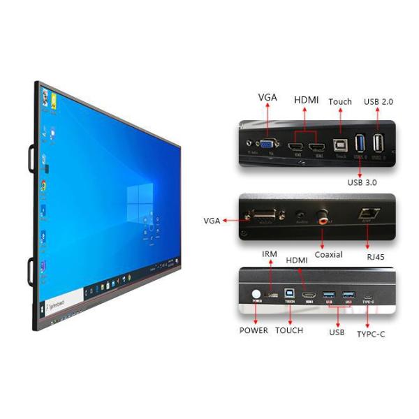 55 Inch Interactive Whiteboard - Close-up of touch interface and annotation features
