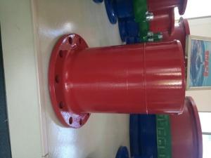 Wholesale Red Epoxy Coating Ductile Iron Flange Pipe One End Flange Other End Spigot from china suppliers