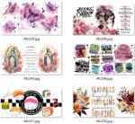 OEM UV Cup Wraps UV 3D Transfer Labels 9.3*4.1 Inches