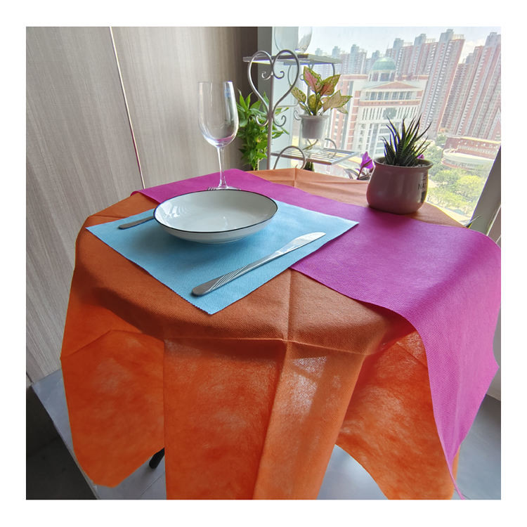PP Non Woven Fabric Pre Cut Table Cloth Buffet 3cm Width