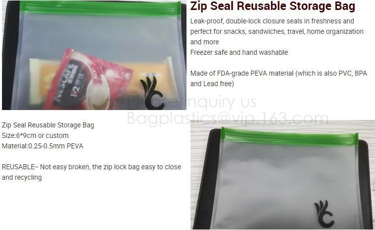 PLA compostable plastic fresh vegetables packaging bag,Custom Logo k Reusable Silicone Fresh Sandwich Cooking Bag