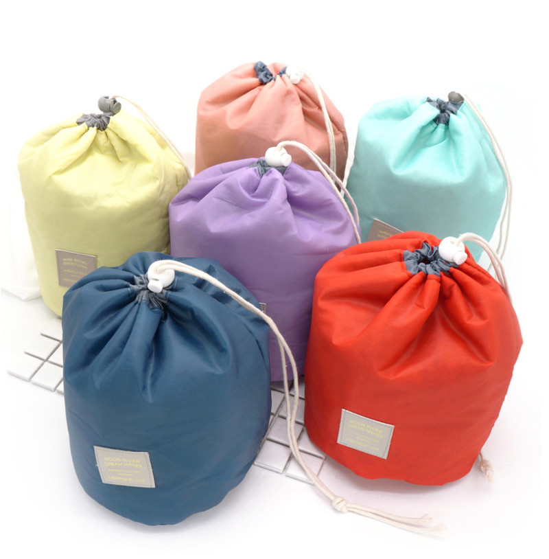 Lazy Outdoor Custom Drawstring Cosmetic Bag Travel Storage Wash Bag