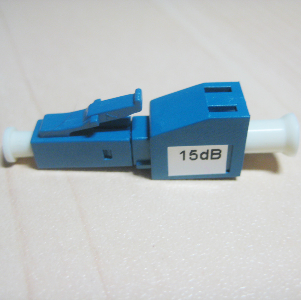 LC Singlemode 15db Optic Upc Fiber Connector Attenuator