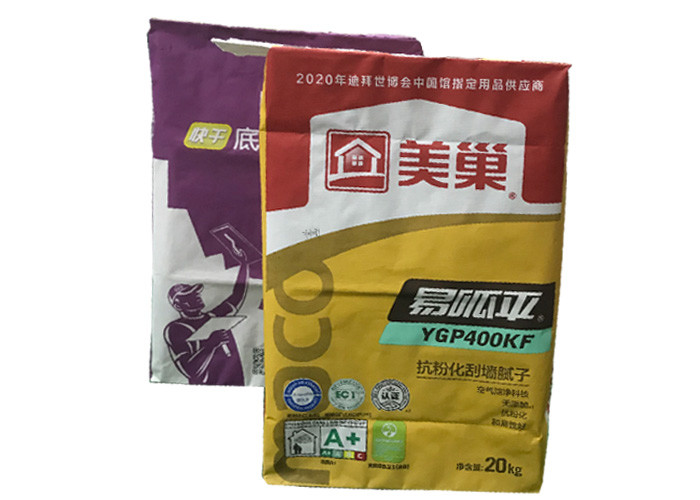 20kg 25kg 40kg 50kg Dry Mortar Cement Bag Multiwall Paper Bags Tile Adhesive Valve Bag Plaster Mortar Putty Powder