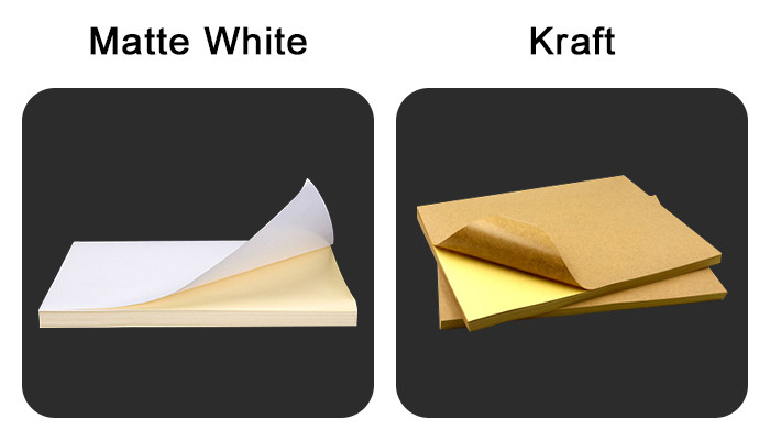 Matte Self Adhesive Label Sticker Paper Sheet Rolls A5 A6 A4 Size