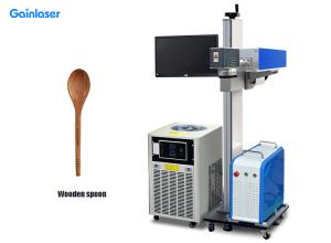 Wholesale Gobo 1064nm Flying UV Laser Marking System For Wooden Spoon Chopsticks Bowl from china suppliers