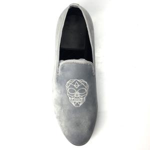 Wholesale Embroidered Slip On Velvet Loafers , Male High End Mens Loafers from china suppliers