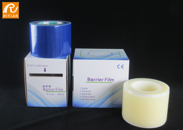 Acrylic Adhesive 50mic PE Plastic Barrier Film For Dental Clinic