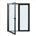 35dB Sound Insulation Thermal Break Aluminum Casement Doors With 10 Sealing