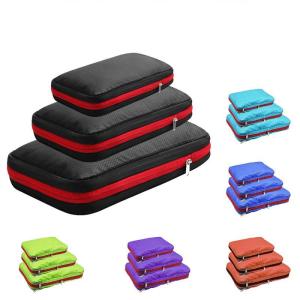 Wholesale 40x30x20cm Compression Packing Cubes For Carry On Luggage Travel Organizer 3PCS from china suppliers